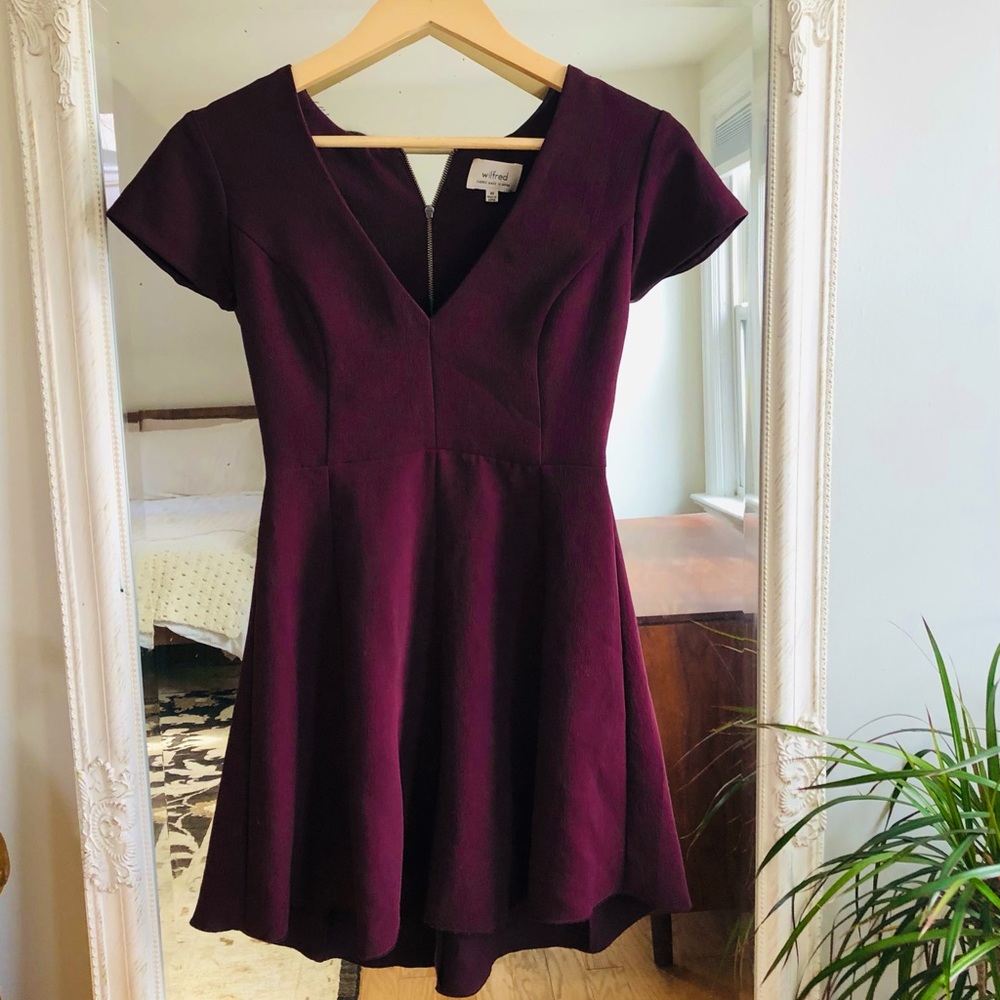 Wilfred Plum Mini Dress